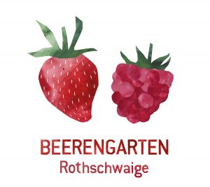Erdbeere und Himbeere Logo Beerengarten